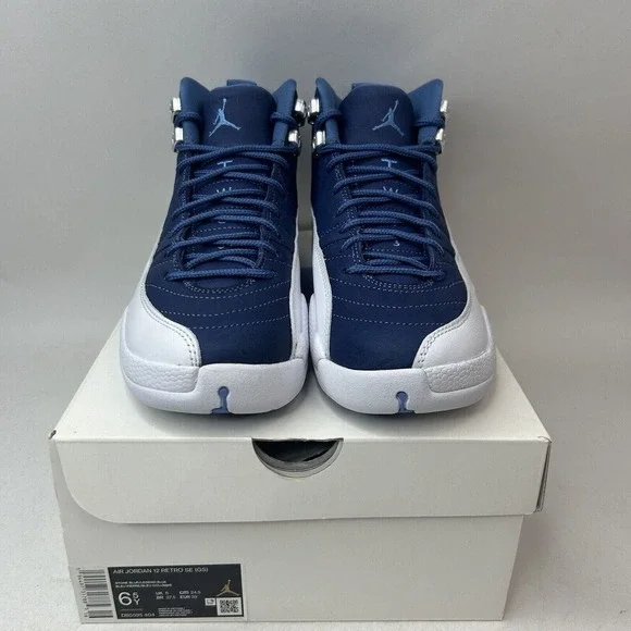 Nike Shoes Air Jordan 12 Retro SE GS “Indigo/Legend Blue” 2024 - Picture 2 of 5
